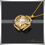 2016 New Style Copper Fan Shape Essential Oil Charm Pendant Wholesale Jewelry thumbnail-3