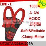 UT207A Factory Wholesale 3 3/4 1000A AC/DC Digital Clamp Meter thumbnail-1