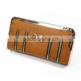 2015 New Fashion Unique Design Ladies Double Zipper pu Handbag thumbnail-2