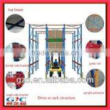 Warehouse Storage Logistics Equipment High Density Drive in Rack Steel Pallet Racking ISO CE Professional Factory