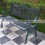 antique cast iron garden bench