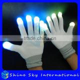 Hot Sell Popular White Finger Light Glove