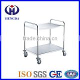 Stainless steel two Tiers dining cart