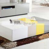 2014 New Modle European Style High Gloss Mixed Color Coffee Table
