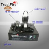 TrustFire cree xml T6 rechargeable head torch 1200lm cree xml t6 led head torch light+battery pack+charger+gift box(one set)