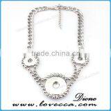 Cheap Price Silver Wholesale Fashion Jewelry Button Necklace for Sale thumbnail-3