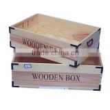 Top grade professional cheap unfinished customized fruit storage large wooden crate box organizer