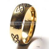 Wood Grain Paper Inlay Tungsten Carbide Ring Wholesale Tungsten Wedding Band thumbnail-5