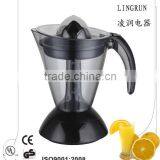 Black plastic lemon juicer