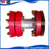 polyurethane pipeline wheel cleaning pig with pigging brush