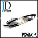 Customized High Quality Round Acetate Mixed Metal Polarized Mirror Sunglasses for Men thumbnail-3