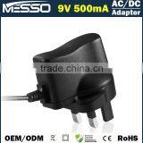9V 500mA AC DC Adapter 100-240V 50-60Hz AC Adapter 9V 500mA Swithcing Power Supply 9V 500mA AC Adapter thumbnail-2
