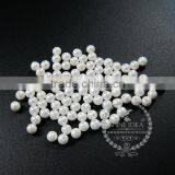 4mm Half Drilled White Round Artificial Imitation Mother of Pearl Shell Pearl Beads for Earrings Studs DIY Supplies 3020070 thumbnail-2