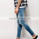 Men Brand Jeans Super Skinny Fit Distressed Denim Man Jeans Pant With Rip Knee Blue Country Jeans Price for Jeans(LOTA047) thumbnail-4