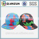 Flat Brim Custom Print 5 Panel Cap thumbnail-1