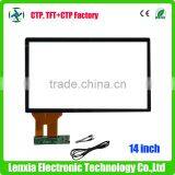 High Quality Capacitive Multi Touch Screen 14 Inch With EETI Controller thumbnail-3