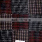 100% wool knitted patchwork fabric
