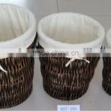 Functional oval willow basket