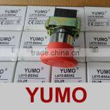 LAY4-BS542 Red Mushroom Push Button Switch YUMO thumbnail-1