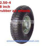 Wheelbarrow Wheels 8 Inch With Galvanized Metal Rim thumbnail-1