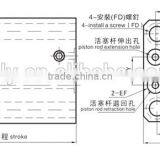 Retail JULY Double Acting Hydropneumatic Cylinder thumbnail-2