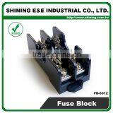 FB-6012 600V 15 Amp 2 Pole Rail Mounted 6x30 Midget Fuse Holder thumbnail-2