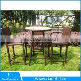 Newest High Bar Stool Garden Line Patio Furniture/French Bistro Rattan Chairs thumbnail-3