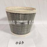 Wholesale Cheap Home Dekoration Desk Big Indoor Oval Wooden Flower Pots thumbnail-6