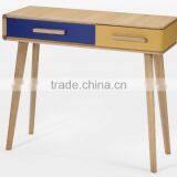 Factory Supply Home Use English Oak Wood Veneer Console Table For Sale thumbnail-3