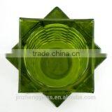 Christmas Engraved Home Decor Square Shaped Glass Candle Holders thumbnail-2