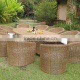 PE Rattan Dining Table Set/ Outdoor Furniture Wicker Dining Set thumbnail-1