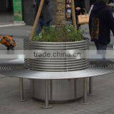 Stainless Steel Round Tree Bench thumbnail-2