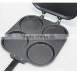 Nonstick Aluminium Egg Poacher Skillet Frying Divided Pan thumbnail-3