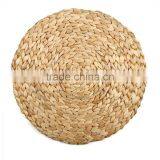 Round Natual Straw Weave Water Hyacinth Dinner Pad Mat Placemat Tablemat for Wedding thumbnail-4