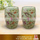 Fancy Color Glazed Birds and Flowers Ceramic Garden Short Stools for Sale Made in Jingdezhen thumbnail-5