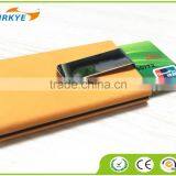 Multi Function Aluminum Slim Credit Card Holder Metal Leather & Aluminum RFID Protector Wallet thumbnail-1