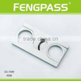 CC-1009 8.0cm 2CR13 Stainless Steel Full Metal Cigar Cutter Double-End thumbnail-1