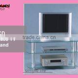 Modern Design Home Furniture Storage Rack Tempered Glass Corner TV Cabinet thumbnail-6