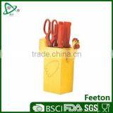 7pcs Stainless Steel Fruit and Vegetable Knife With Funny Cock Black thumbnail-1