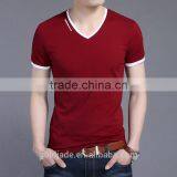 2017 New Summer Men's Leisure V-neck T-shirts With Short Sleeves thumbnail-1