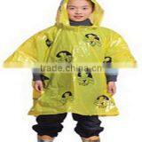 Eco-friendly Children Disposable Plastic Raincoat With Cute Cartoon Logo thumbnail-2