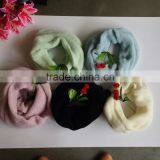 Cashmere Fashion Winter Knitted Factory Make Round Knit Scarf thumbnail-2