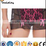 Ladies Transparent Mini Dress Sexy Sleepwear Busty Babydoll Sexy Lingerie Manufacture for Women thumbnail-3