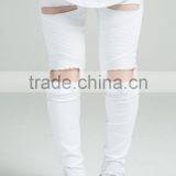 Fashion White Men Pants 2016 Biker Skinny Denim Pants Long Pants Legging Jeans thumbnail-3