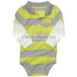 STRIPED POLO COLLAR ROMPER FOR KIDS thumbnail-1