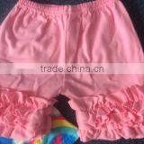 Silk Milk Summer Children Sleeveless Outfit With Ruffled Short Pants Girls Sets thumbnail-3