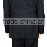 NAAMS MEN'S WOOL 2 BUTTON 2 VENT SLIM FIT SUIT JACKET FLAT FRONT PANT GREY STRIPE thumbnail-4