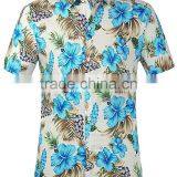 Men's Flower Casual Button Down Short Sleeve Shirt thumbnail-1