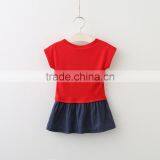 Wholesale Summer Cotton Printing Sleeveless Girls Baby Swing Top Set thumbnail-2