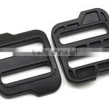 Plastic POM Black Adjustable Big Buckle Camping Carabiner Tri Glide Slider Buckles for Backpack Straps Webbing thumbnail-1